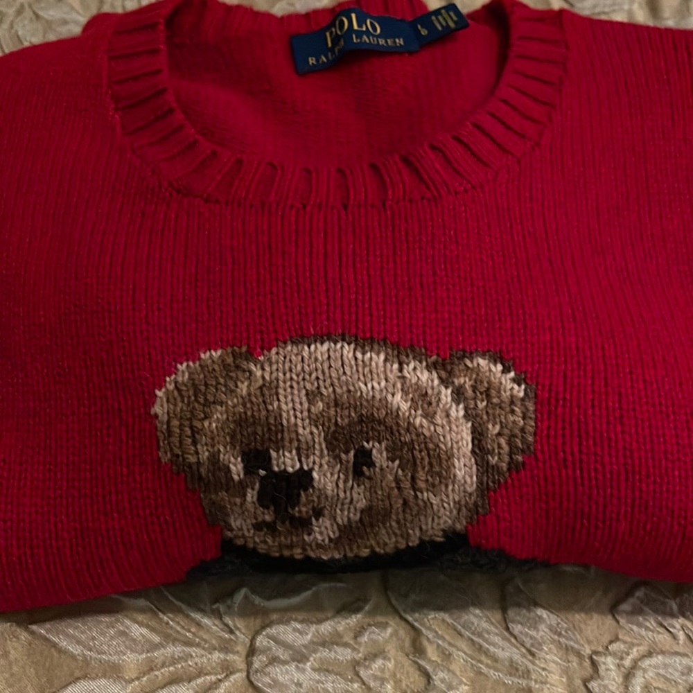 RALPH LAUREN BEAR SWEATER